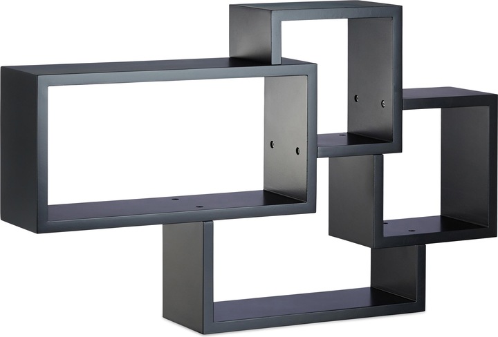 Image du produit Relaxdays Étagère flottante murale 4 cubes (69 x 12 x 42 cm)