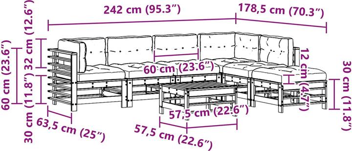 Immagine prodotto vidaXL Garten-Lounge-Set