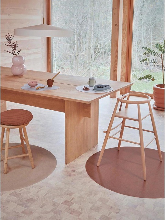 Immagine prodotto Oyoy Stuoia di protezione per pavimenti Muda 108 cm, Rosa (108 x 108 cm)