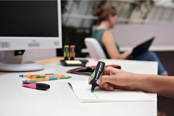 Produktbild STABILO GREEN BOSS Textmarker (Pink, Gelb, Grün, Orange, 5 mm, 4 x)