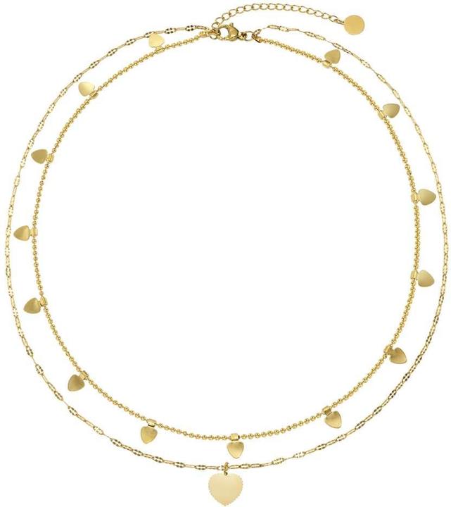 Produktbild Bijouteria Halsschmuck (Edelstahl, PVD Beschichtung (goldfarbig), 39 - 44 cm)
