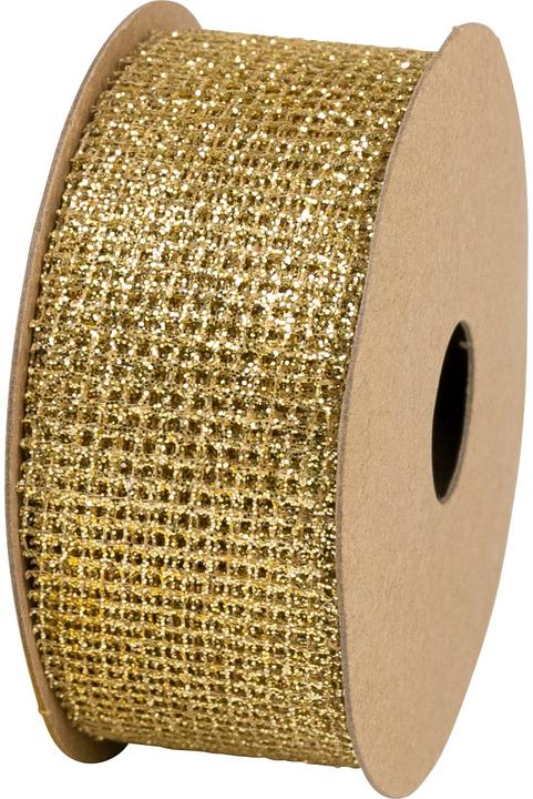 Produktbild Stewo Geschenkband Glitter 583419380 gold 25mm 25x5m