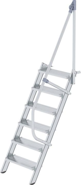 Productafbeelding Munk Trap 60ï¿½ tredebreedte 600 mm 4 treden aluminium geribbeld (Steigers, 0.11 cm)