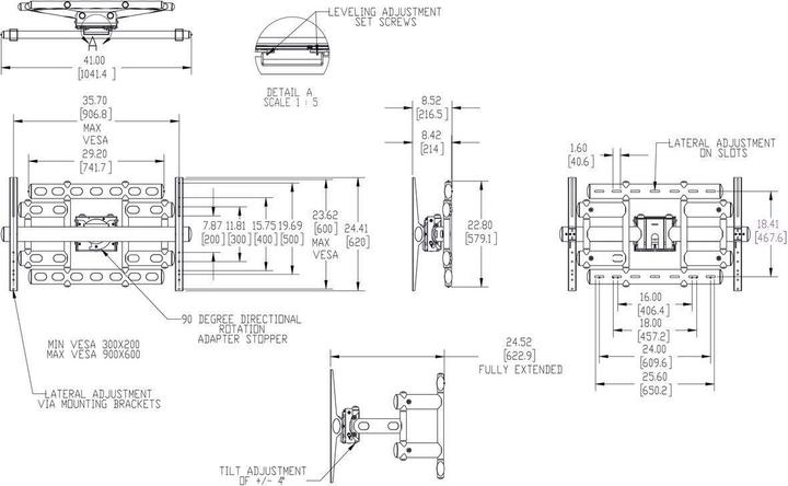 Image du produit Vogels Pfw 6855 Support Mural Pour écran Bl (Mur)