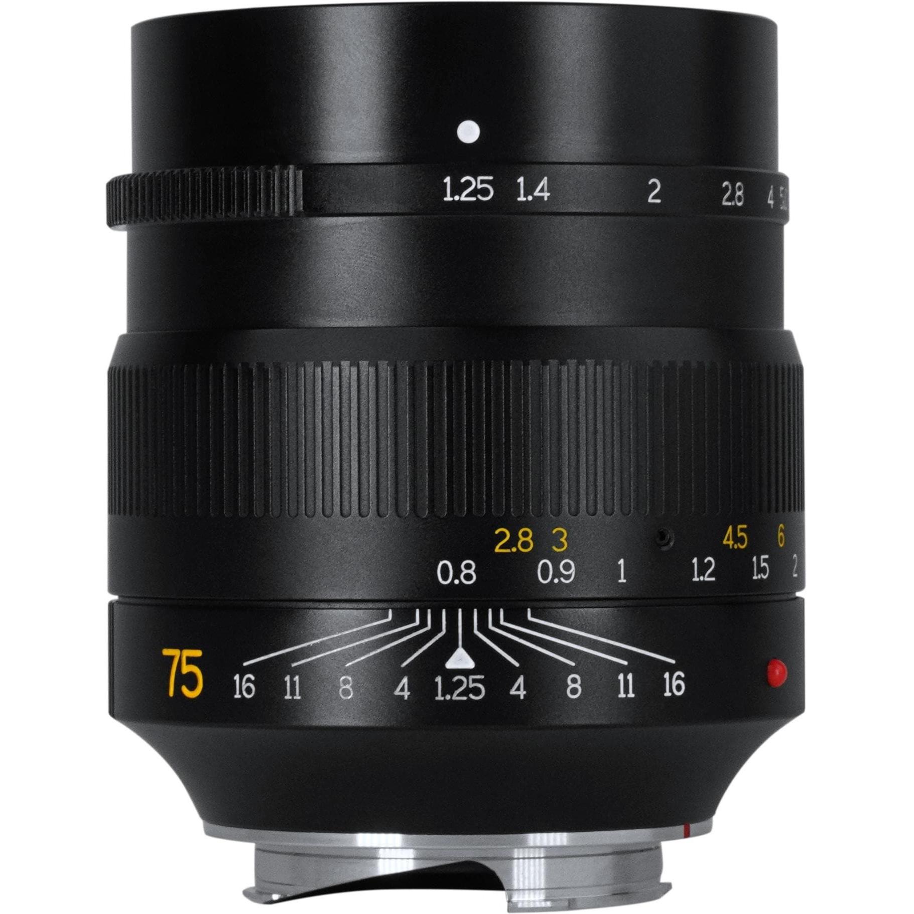 7artisans 75mm F1.25 Leica M (Leica M, Vollformat), Objektiv, Schwarz