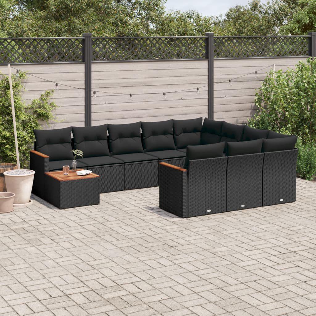 Thumbnail - VidaXL, Gartenlounge, 10-tlg. Garten-Lounge-Set mit Kissen