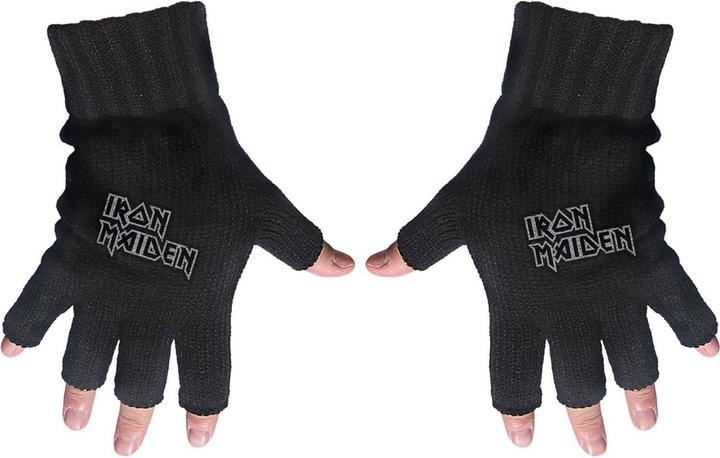 Produktbild Iron Maiden Logo Fingerlose Handschuhe (One Size)