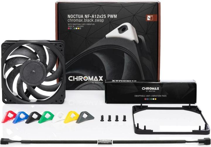 Image du produit Noctua NF-A12X25 PWM chromax.black.swap (120 mm, 1 x)