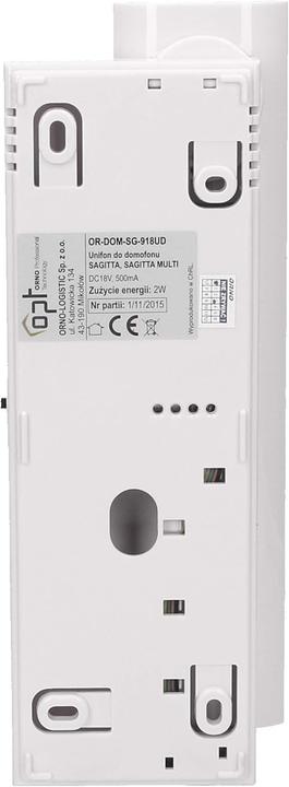 Image du produit Orno Interphone familial 2 fils n/t SAGITTA (OR-DOM-SG-918)
