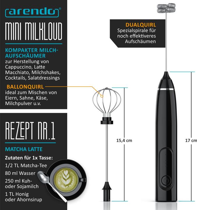 Produktbild Arendo Handmilchaufschäumer