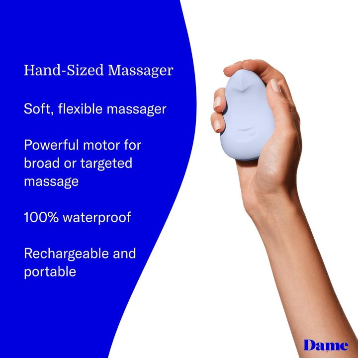 Actual product image Dame Products Pom Flexible Vibrator Ice
