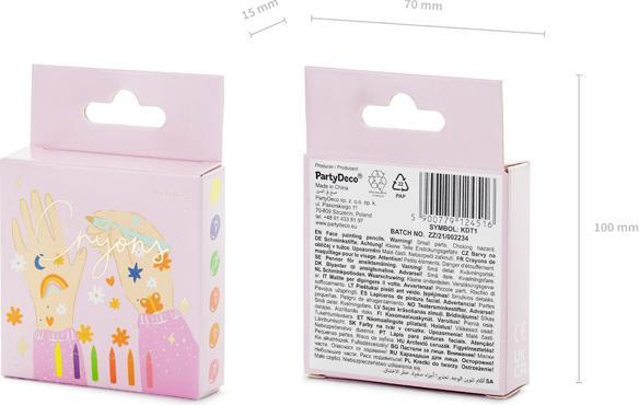 Produktbild Partydeco Face paint crayons (1 pkt / 6 pc.)