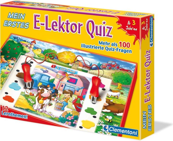 Immagine prodotto Clementoni E-Lector Il mio primo quiz (Tedesco, 1 Giocatori)