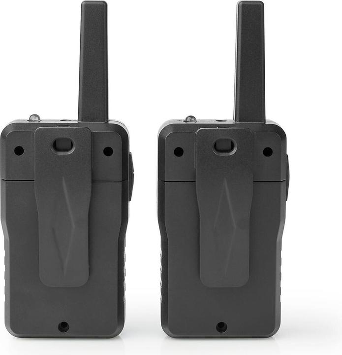Actual product image Nedis Walkie-talkie set 2 handsets Up to 10 km Frequency channels: 8 PTT / VOX Up to 6 hours Charging (10 km)