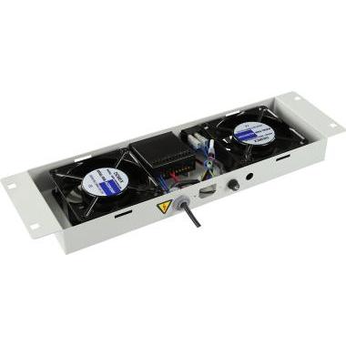 Thumbnail - Lanview 2 Fans, Digital Thermostat, Serverschrank Zubehör, Weiss