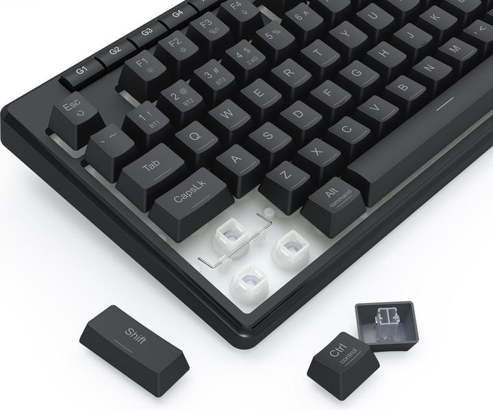 Actual product image Redragon K516RGB-PRO SHIVA PRO 87 (Eng. Int., Cable, Wireless)