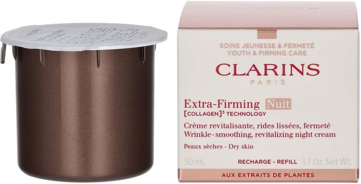 Produktbild Clarins Extra-Firming Nuit (COLLAGEN)³ TECHNOLOGY Crème Peaux sèches Refill (50 ml, Nachtcreme)
