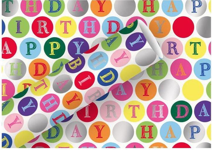 Image du produit Braun + Company Happy Birthday (Papier cadeau, 1 x)