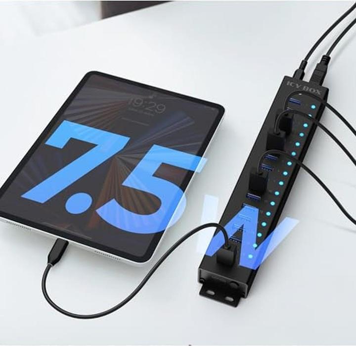 Produktbild Icy Box IB-HUB1717-U3 (USB-A, 17 Ports)