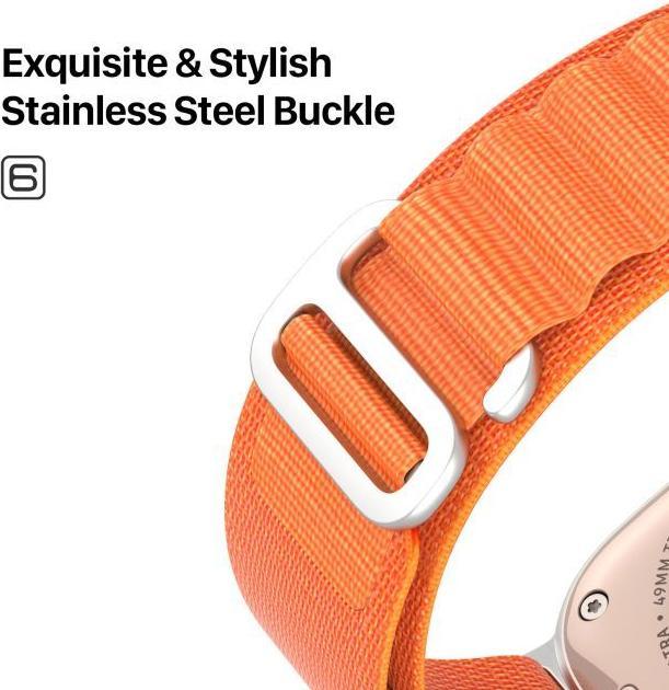 Produktbild Dux Ducis Sport-Schnallenarmband für Apple Watch 8/7/6/SE/5/4/3/2/1 (41, 40, 38 mm), Armband GS-Vers (38 mm, 40 mm, 41 mm, Nylon)