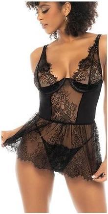 Immagine prodotto Mapale Babydoll e perizoma Raven (M)