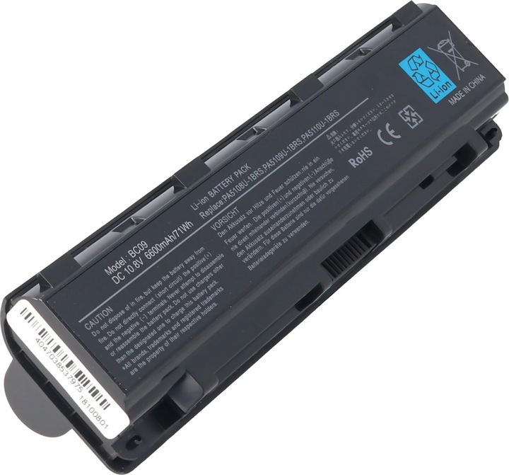 Produktbild Toshiba Akku Sat C55, C70 (6600 mAh)