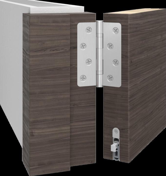 Actual product image Athmer Türdichtung Kältefeind WS,833mm, blank/PVC grau