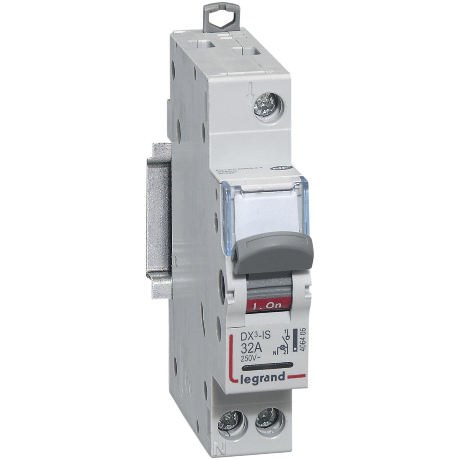 Legrand, Systemstromversorgung, Dx3 Kippschalter Aus 1P Bel. 406404 20A 406404