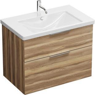 burgbad, Badmöbelset, Eqio Keramik-Waschtisch inklusive Waschtischunterschrank, Breite 830 mm