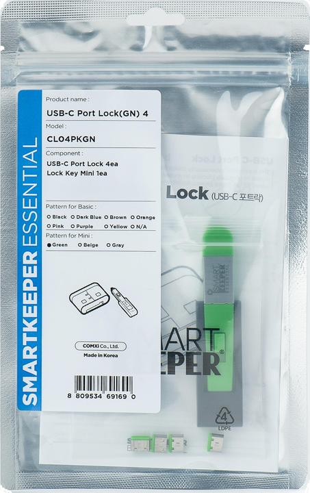 Produktbild Smart Keeper 4 x USB C-Port Schlösser mit 1 x Mini Typ Schlüssel