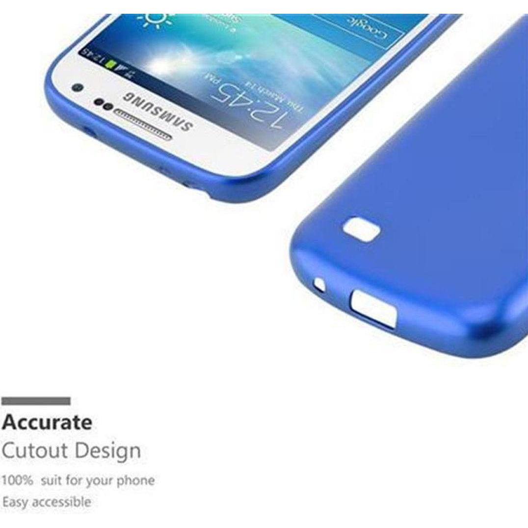 Thumbnail - Cadorabo TPU Matt Metallic Cover (Samsung Galaxy S4 mini), Smartphone Hülle, Blau
