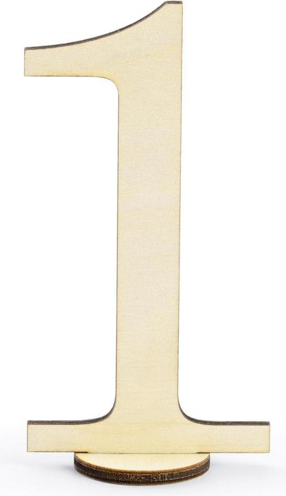 Produktbild Partydeco Tischkarte Nummern 10.5 cm, 10 Stück, Gold (10 Stk.)