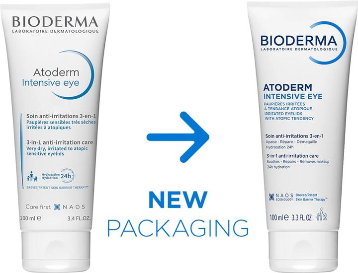 Actual product image Bioderma Atoderm Intensive Eye (Eye Care Cream, Day + Night, 100 ml)