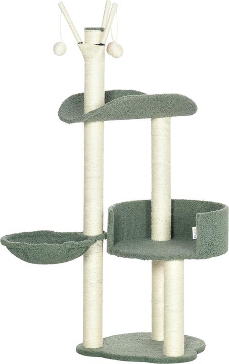 Actual product image Jamb Scratching post (123 cm, Green and cream white)