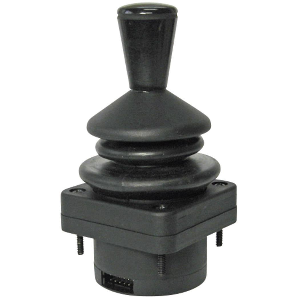 APEM Joystick 2 assi Hall, Pulsante + Interruttore, Nero