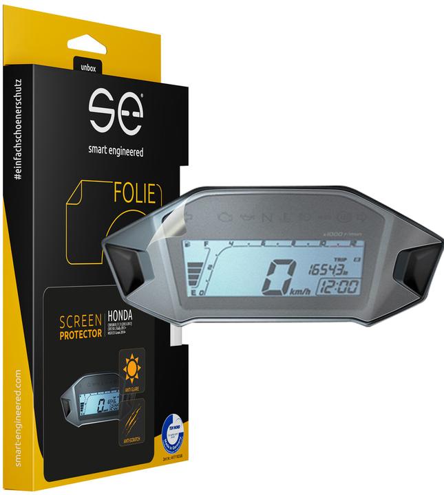Smart Engineered se Anti-reflective 3D Speedo / Cockpit protection film (PU 2) for Honda
