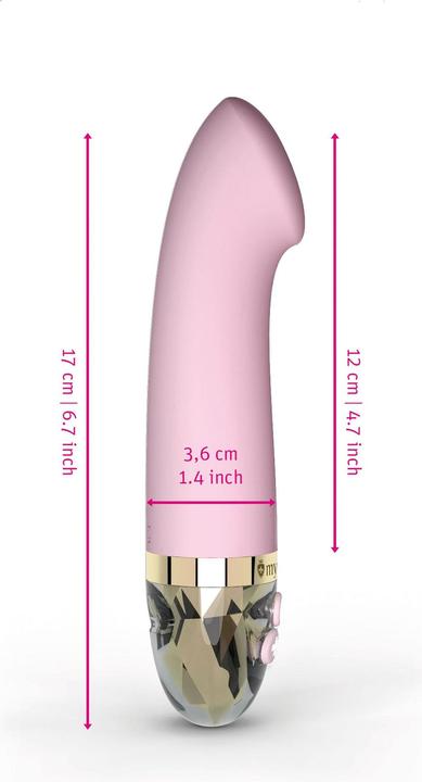 Productafbeelding Mystim Recht op Ron Vibrator roos