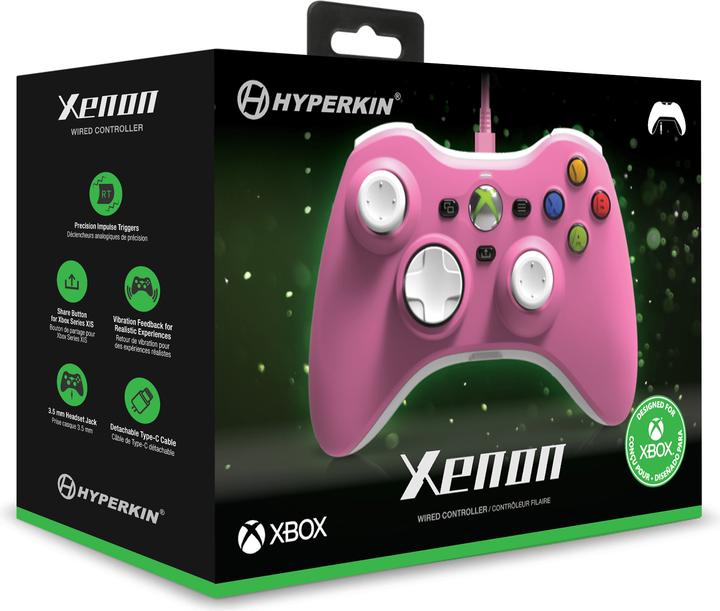 Produktbild Hyperkin Xenon Wired Controller - Xbox X - S/Xbox1/PC (Pink) (Xbox Series X)