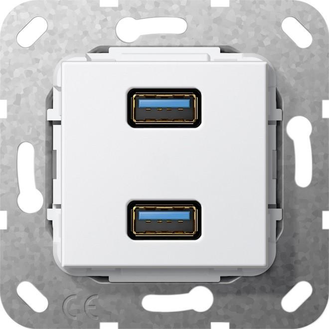 Actual product image Gira 4847315. socket type: 2x USB, USB version: 3.0 (3.1 Gen 1) (4847315)