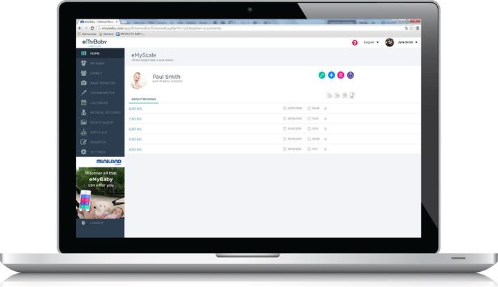 Actual product image Miniland Scaly up (50 kg)