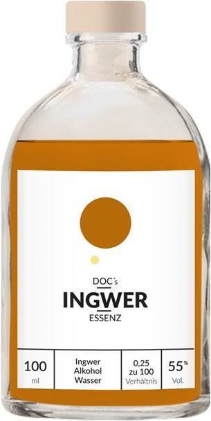Dwersteg DOC's Essence Ginger (55 %, Germany, 1 x 10 cl, Bitter liqueurs)