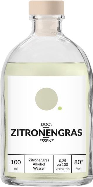 Dwersteg DOC's Essence Lemongrass (80 %, Germany, 1 x 10 cl, Bitter liqueurs)