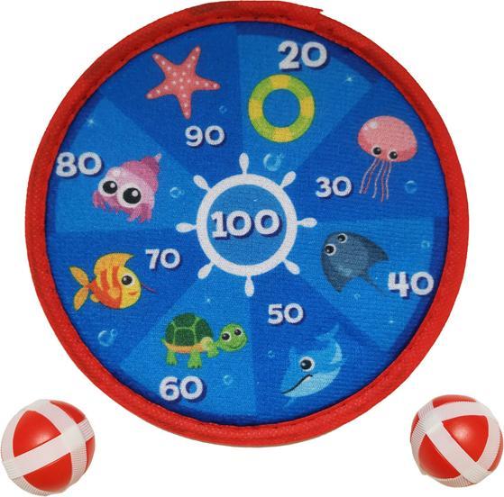 cible de fléchettes avec velcro, petit monde sous-marin