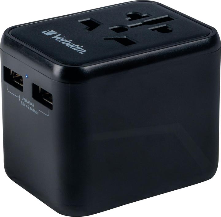 Image du produit Verbatim Adaptateur universel de voyage avec 2 ports USB-A