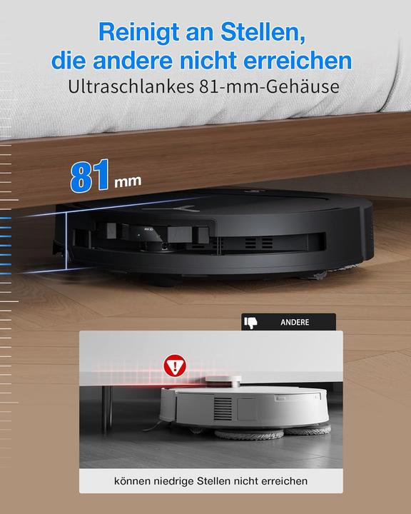 Image du produit Ecovacs DEEBOT T50 OMNI Gen3 (25000 Pa, Tampons d'essuyage (rotatifs))