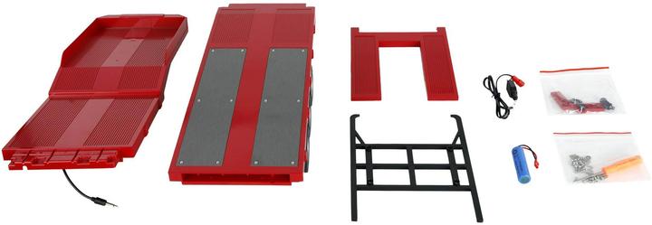 Produktbild Amewi Tieflader-Sattelauflieger Dreiachser für Scania 1:18 rot