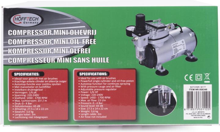 ProPlus Compressor mini oil-free (4 bar, 23 l)