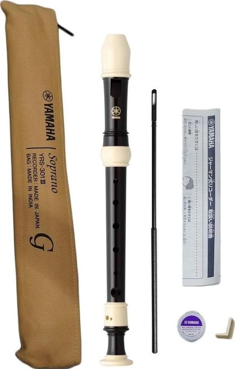 Image du produit Yamaha Flûte à bec YRS-301III Soprano, plastique (Tuyau de raccordement, Courbe)