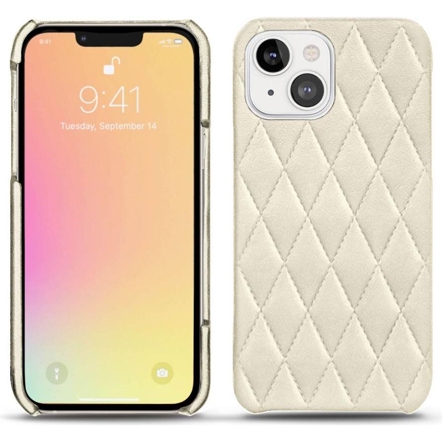 Noreve Lederschutzhülle (Apple iPhone 13), Smartphone Hülle, Weiss