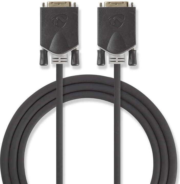 Immagine prodotto Nedis Cavo DVI - Presa DVI-D 24+1 pin - 2 m - PVC - antracite (2 m, DVI)